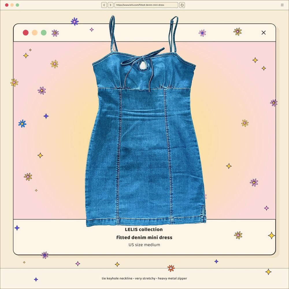 LELIS Collection Denim Mini Dress